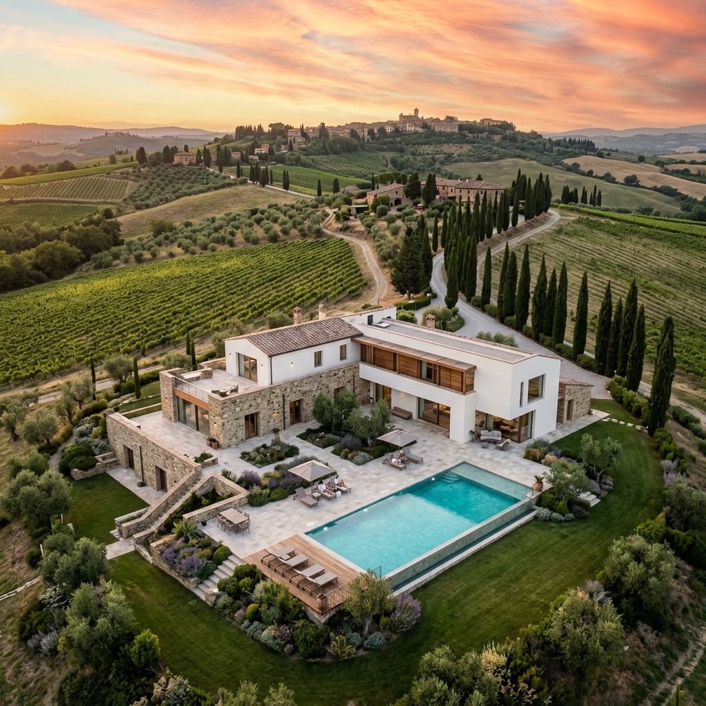 Villa Claudia — Ristrutturazione villa Chianti Fiorentino
